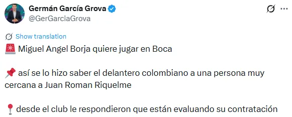Información de Germán García Grova
