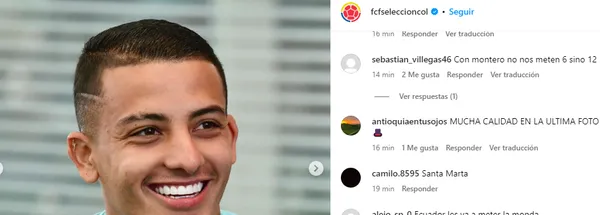 Publicación de la selección Colombia en Instagram