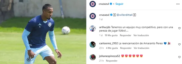 Publicación en Instagram