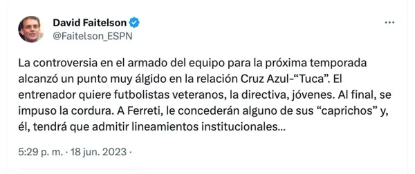 David Faitelson | Twitter
