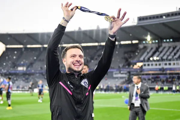 Martín Anselmi se coronó campeón de la Sudamericana en 2022 (Getty Images)
