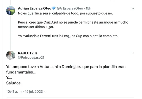 Captura tomada de Twitter