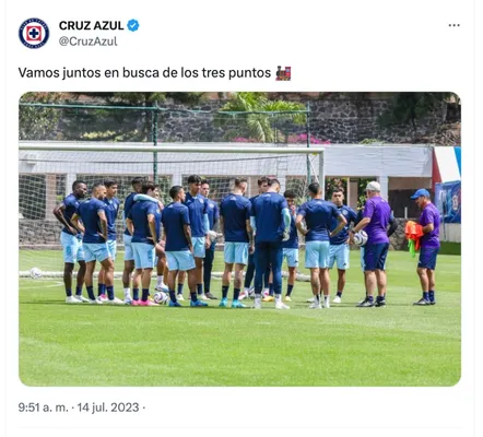Cruz Azul, Twitter