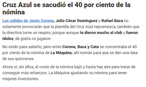 Información de Toque Filtrado (Mediotiempo)