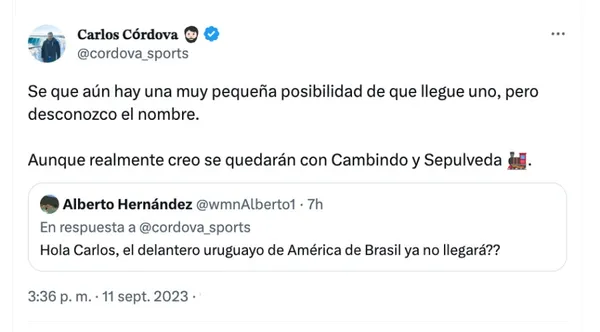 Carlos Córdova | Twitter