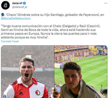 Palabras de Christian Giménez