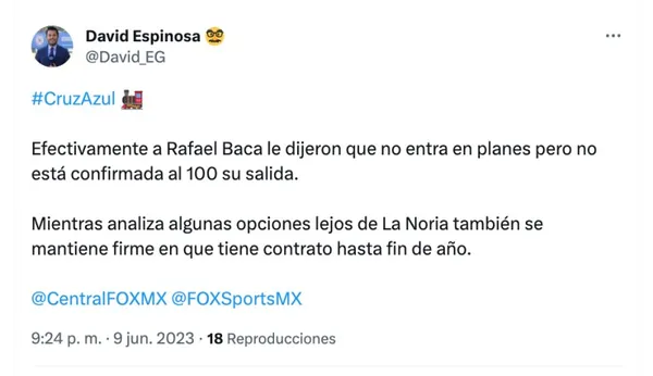 David Espinosa | Twitter