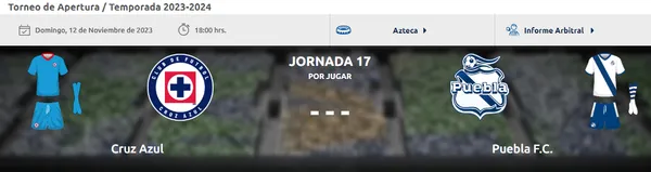 Cruz Azul se despedirá del 2023 frente a Puebla. (Foto: Liga MX)