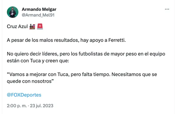 Armando Melgar | Twitter