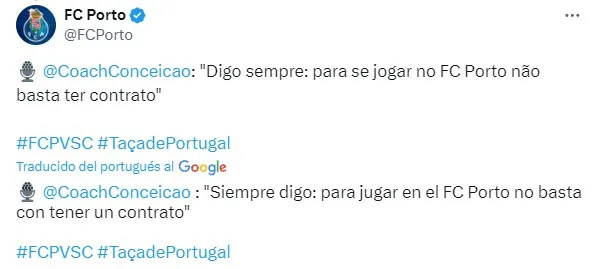La contundente decisión que tomó Porto con Jorge Sánchez (X)