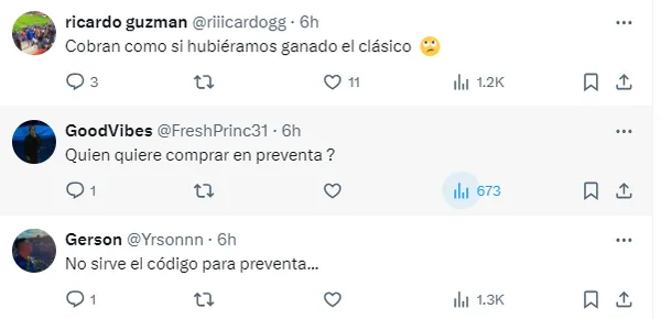 Quejas de algunos aficionados por los boletos