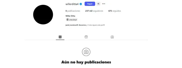 La inesperada reacción de Willer Ditta en redes sociales (Instagram)