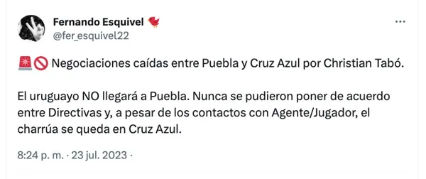 Fernando Esquivel | Twitter