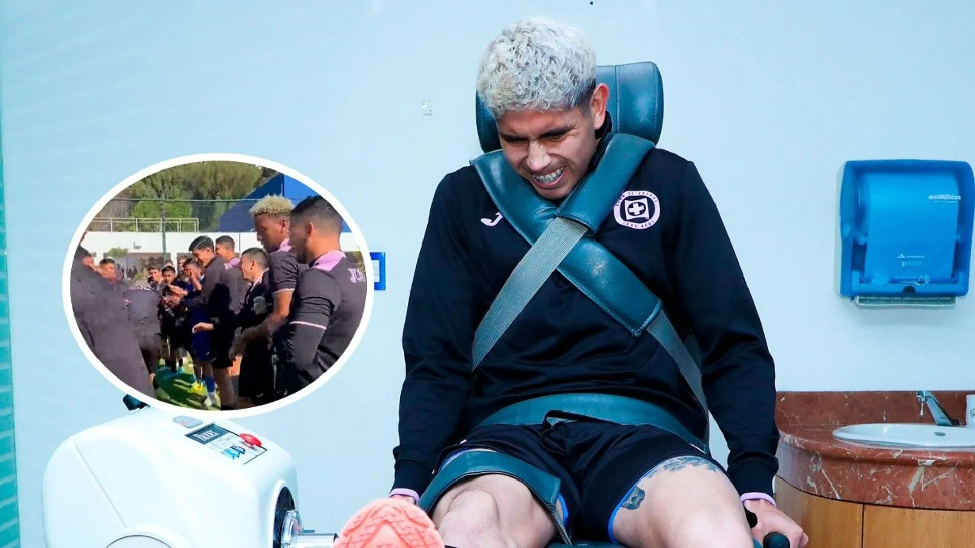 ¡Qué dolor! Así recibió el plantel de Cruz Azul a Carlos Vargas