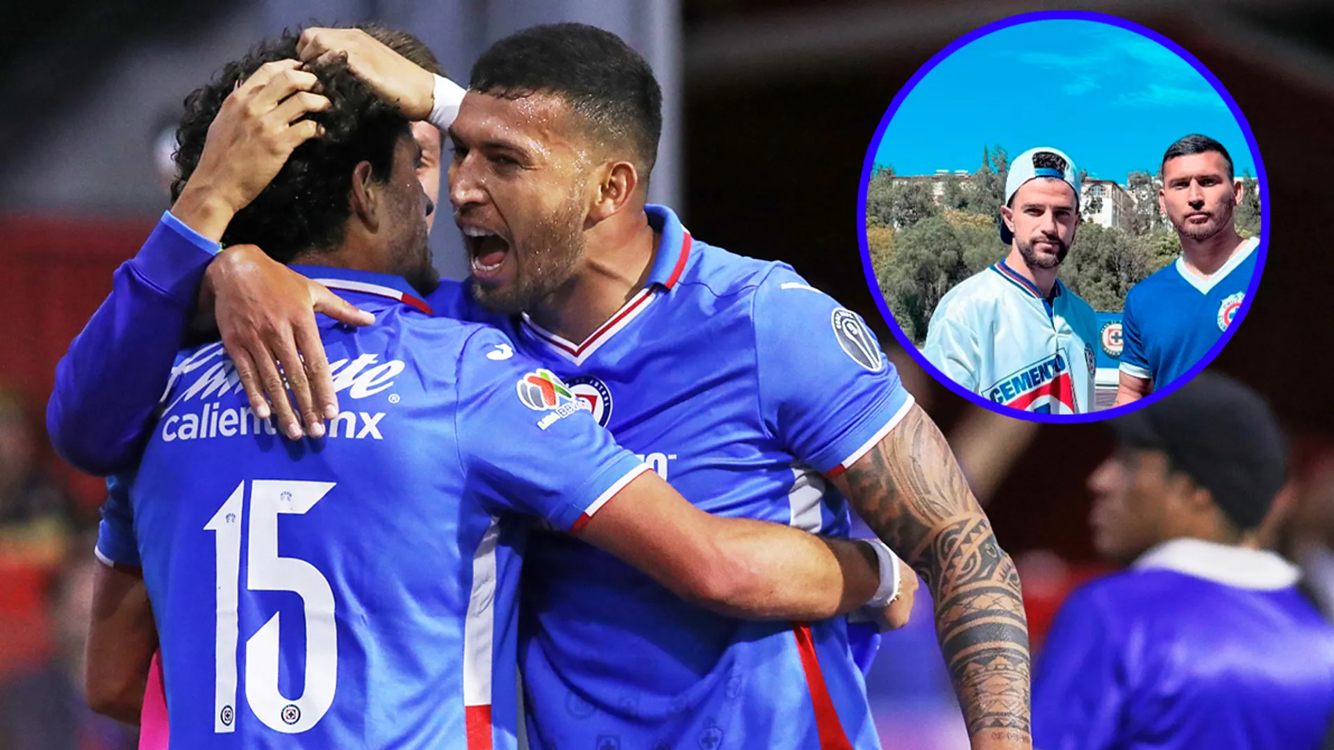 A la altura: capitanes Juan Escobar e Ignacio Rivero lucen camisetas históricas de Cruz Azul