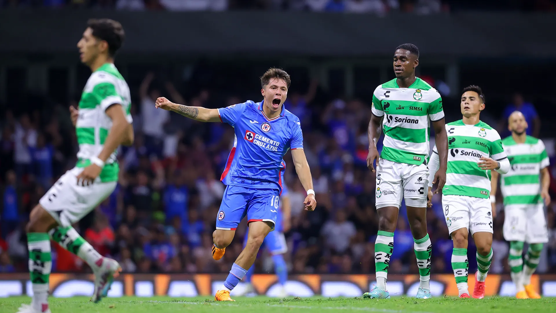 Cruz Azul 2-2 Santos por la jornada 4 de la Liga MX 2023