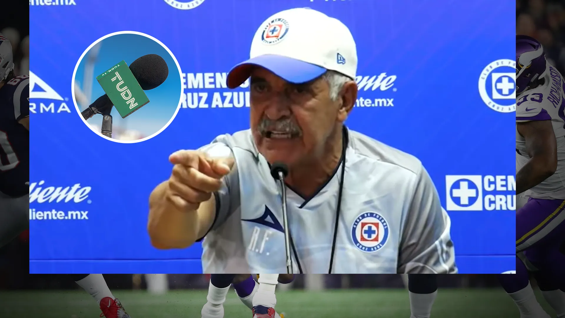 Tuca Ferretti contra un periodista.