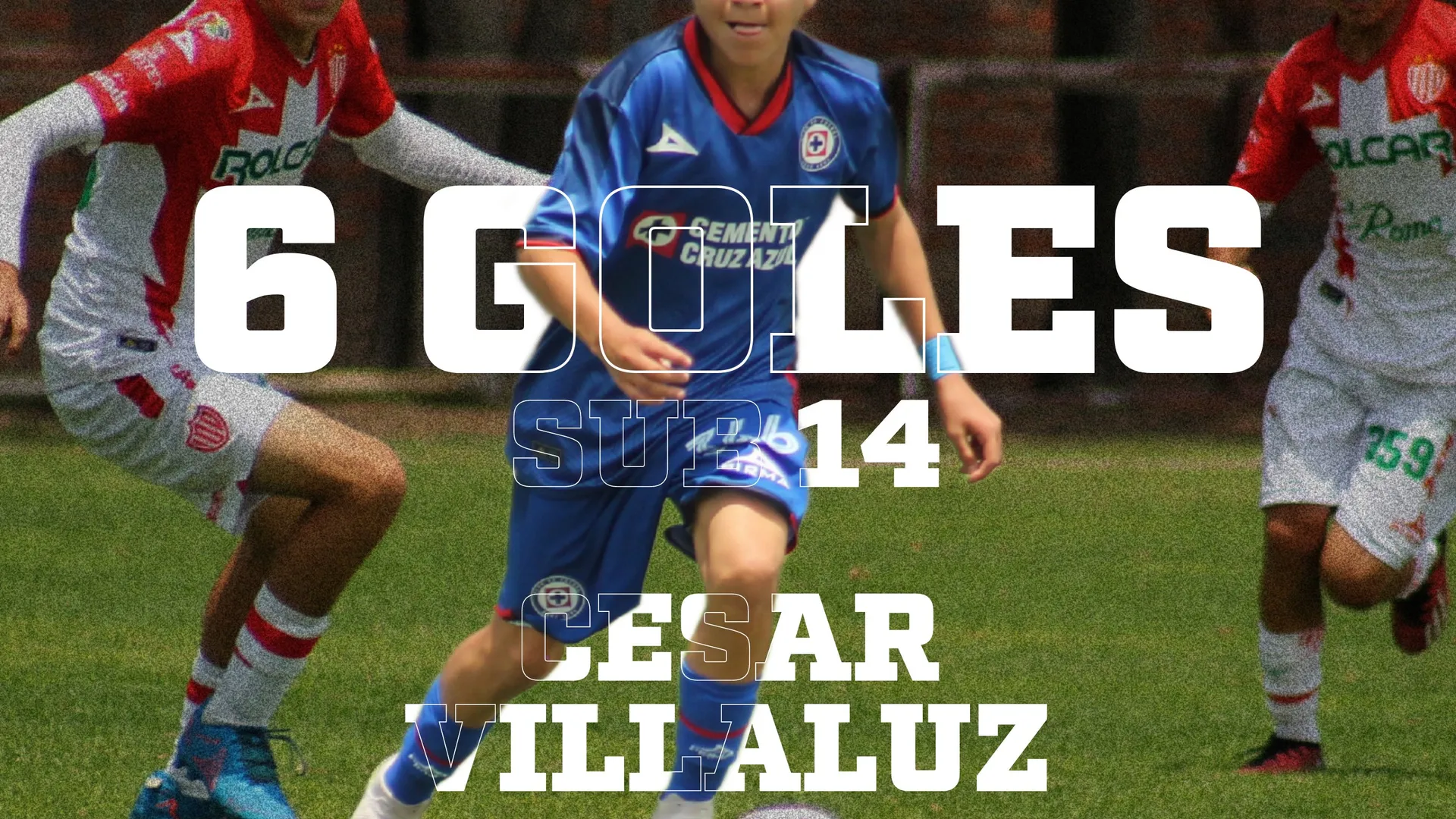 Hijo de César Villaluz se afianzó como el goleador de Cruz Azul en la Sub 14