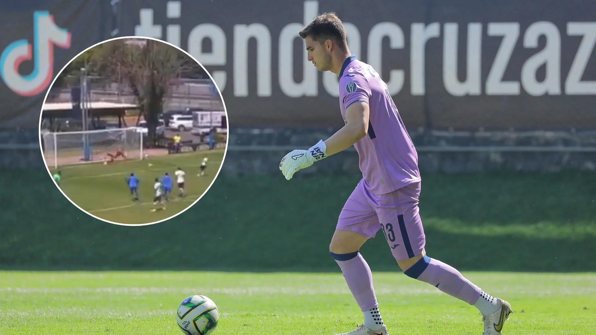 Sebastián Jurado tapó un penal ante América.