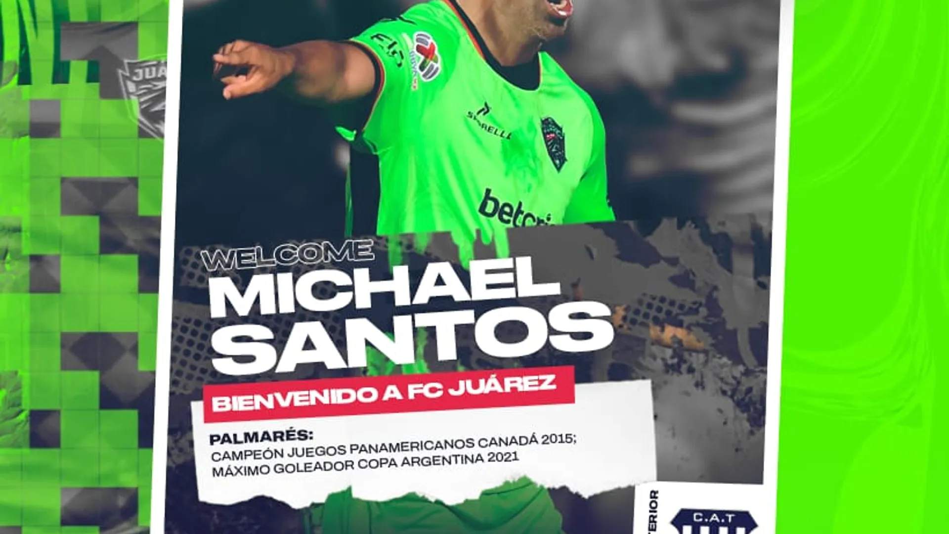 Otro delantero que le ganan a Cruz Azul: Juárez confirmó el fichaje de Michael Santos