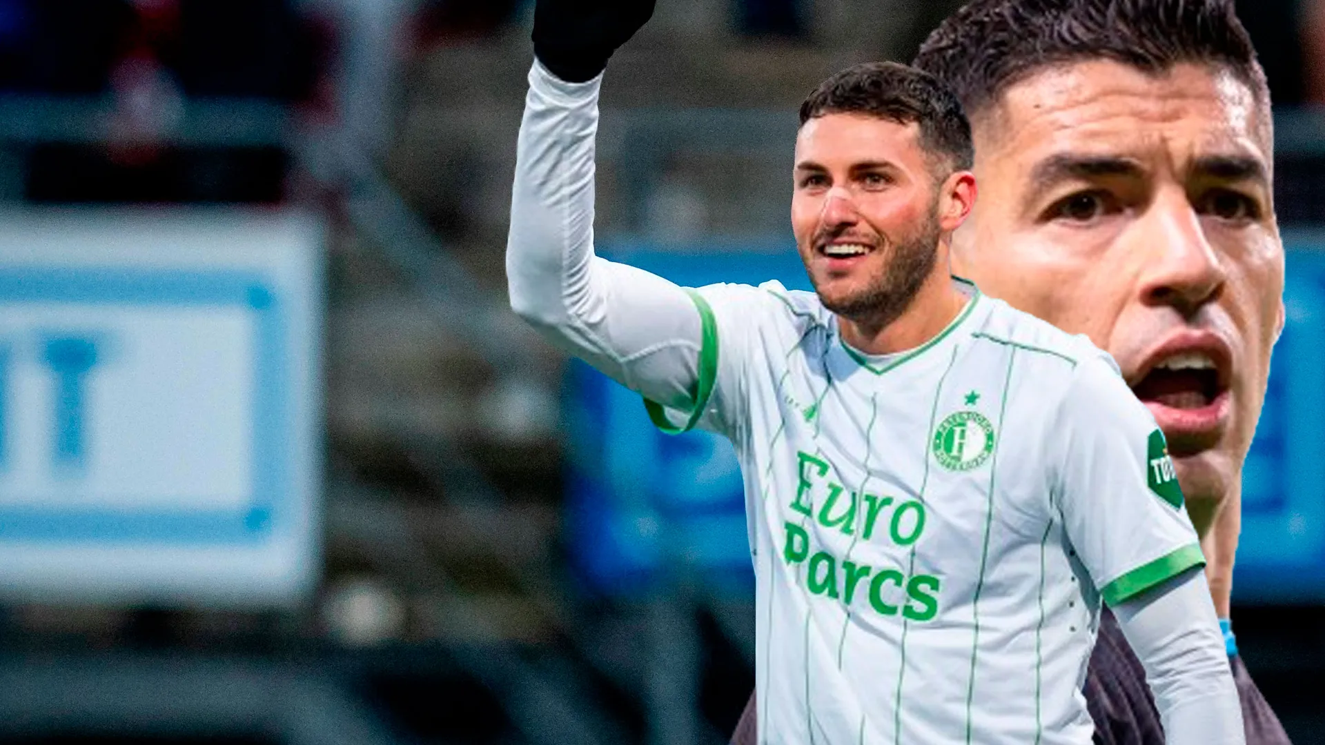 Santiago Giménez tiene tres partidos para superar un récord de Luis Suárez en la Eredivise