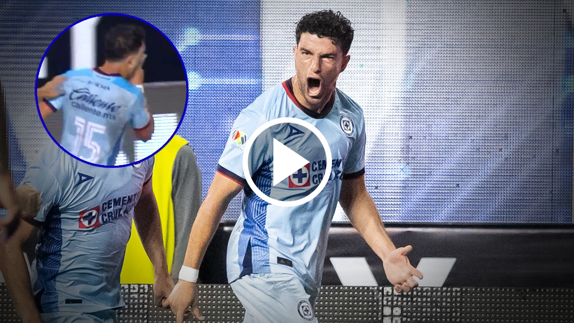 Silencio todos: el eufórico festejo de Nacho Rivero y su desahogo en Cruz Azul tras las críticas