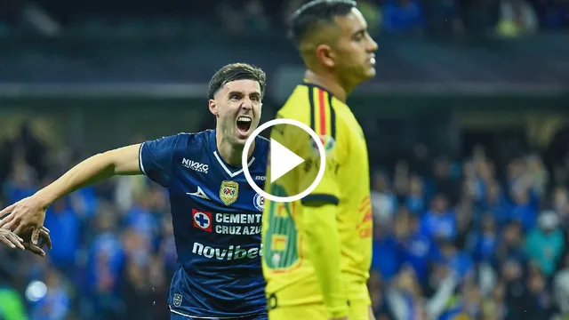 Con un final para el infarto, Cruz Azul se impuso ante América y se quedó con el Clásico Joven.