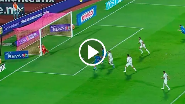 El gol de Andrés Montaño ante Pumas.