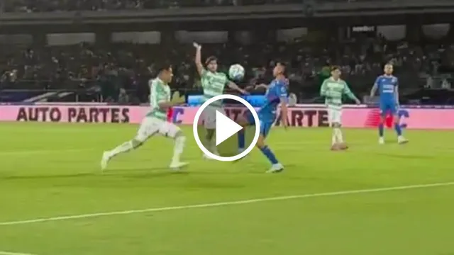 Charly Rodríguez y un golazo para Cruz Azul ante Santos.