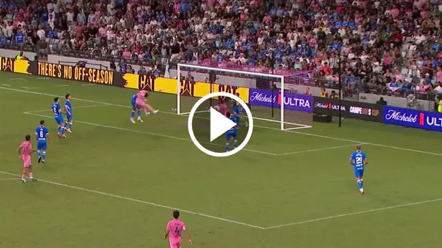 Lionel Messi anotó su gol 100 con Inter Miami ante Cruz Azul.