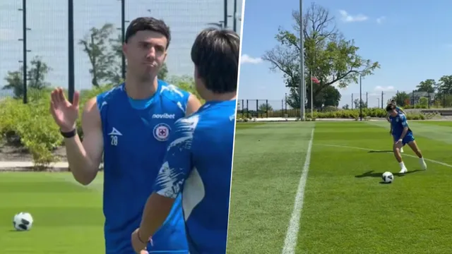 Se picó en el entrenamiento de Cruz Azul entre Luka Romero, José Paradela y el Toro Fernández