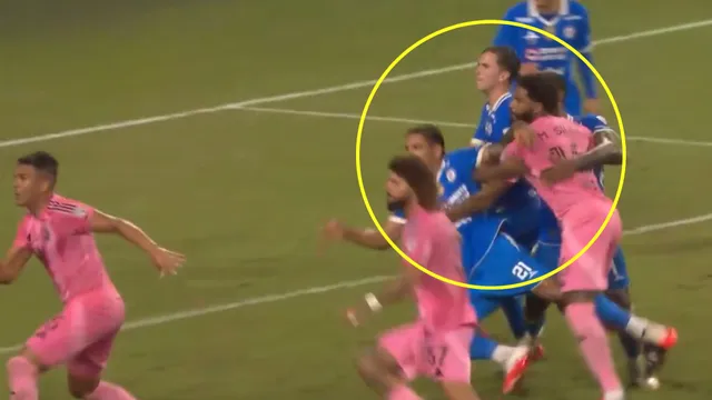 Polémica: El 2-0 del Inter Miami debía ser anulado por falta al Toro Fernández y Willer Ditta