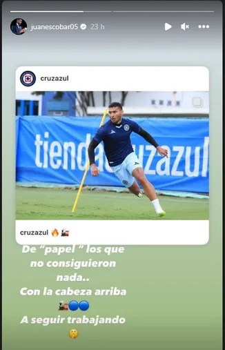 La cliente publicación de Juan Escobar (Instagram)