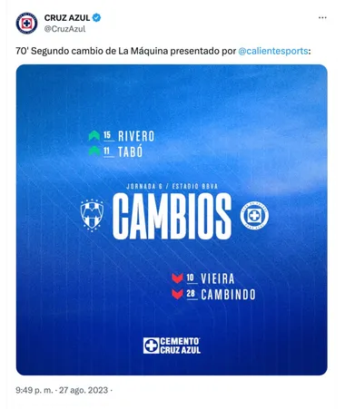 Cruz Azul | Twitter