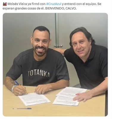 Moisés Vieira firmó con Cruz Azul (@Hablemosdelazul)