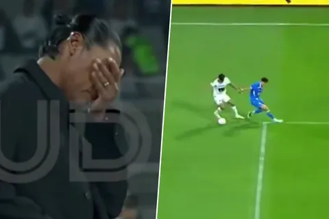El DT no escatimó en su gesto ante el 1-3 de Pumas a Cruz Azul.