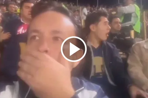 La triste reacción de CU al tempranero gol de Sepúlveda