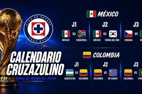 Calendario cruzazulino para el Mundial.