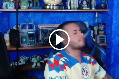 El influencer identificado con América la pasó mal ante Cruz Azul.