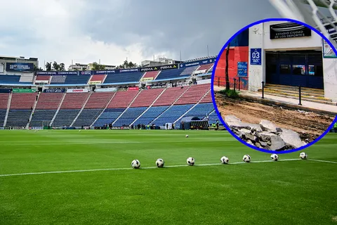 Alrededores destruidos: así se encuentra el Estadio Azul en ausencia de Cruz Azul