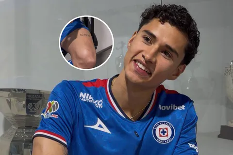 El tatuaje de Jeremy Márquez que tiene a Cruz Azul como protagonista