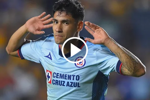 A lo Messi: así le festejó Uriel Antuna a Tigres su último gol con Cruz Azul