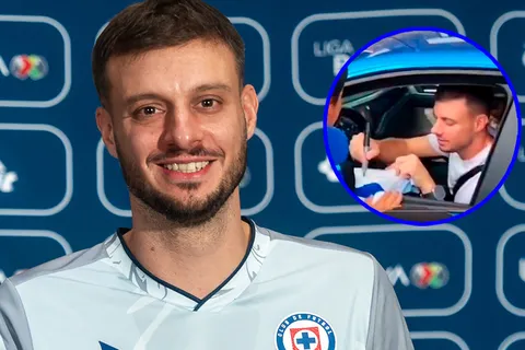 La nueva muestra de amor de Martín Anselmi a Cruz Azul: estrenó carro en color azul