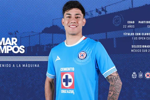 Omar Campos es oficialmente refuerzo de Cruz Azul.