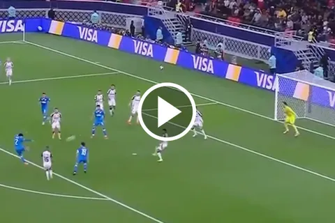 Jorge Sánchez anotó el 1 a 1 ante Flamengo con una volea.