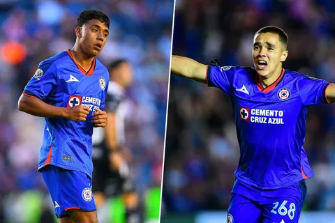 Dos de las figuras jóvenes de Cruz Azul
