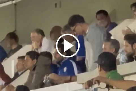 Nacho Rivero siguió el partido desde las gradas: así fue su reacción.