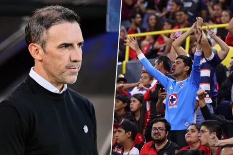 La encendida reacción de la afición de Cruz Azul contra Vicente Sánchez.
