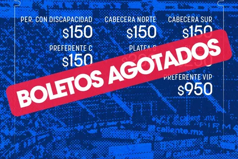 Otro lleno en el Estadio Azul: se agotaron los boletos para el partido de Cruz Azul ante Juárez