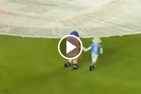 No se vio en TV: Blu y Costalito imitaron a CR7 y Marcelo durante el Cruz Azul vs. Juárez